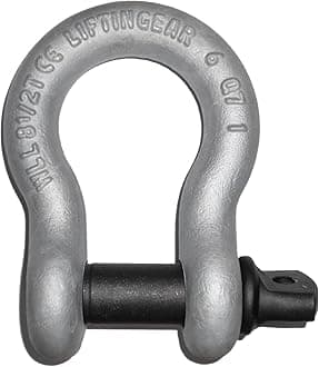 Tested 8.5 Ton Galvanised Screw Pin Lifting Towing Alloy Bow Shackle 4x4 Offroad Recovery CE