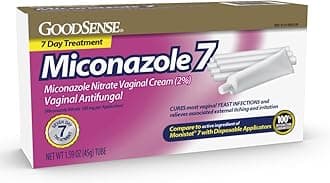 GoodSense Miconazole 7, Miconazole Nitrate l Cream (2%), l Antifungal, 7-Day Treatment