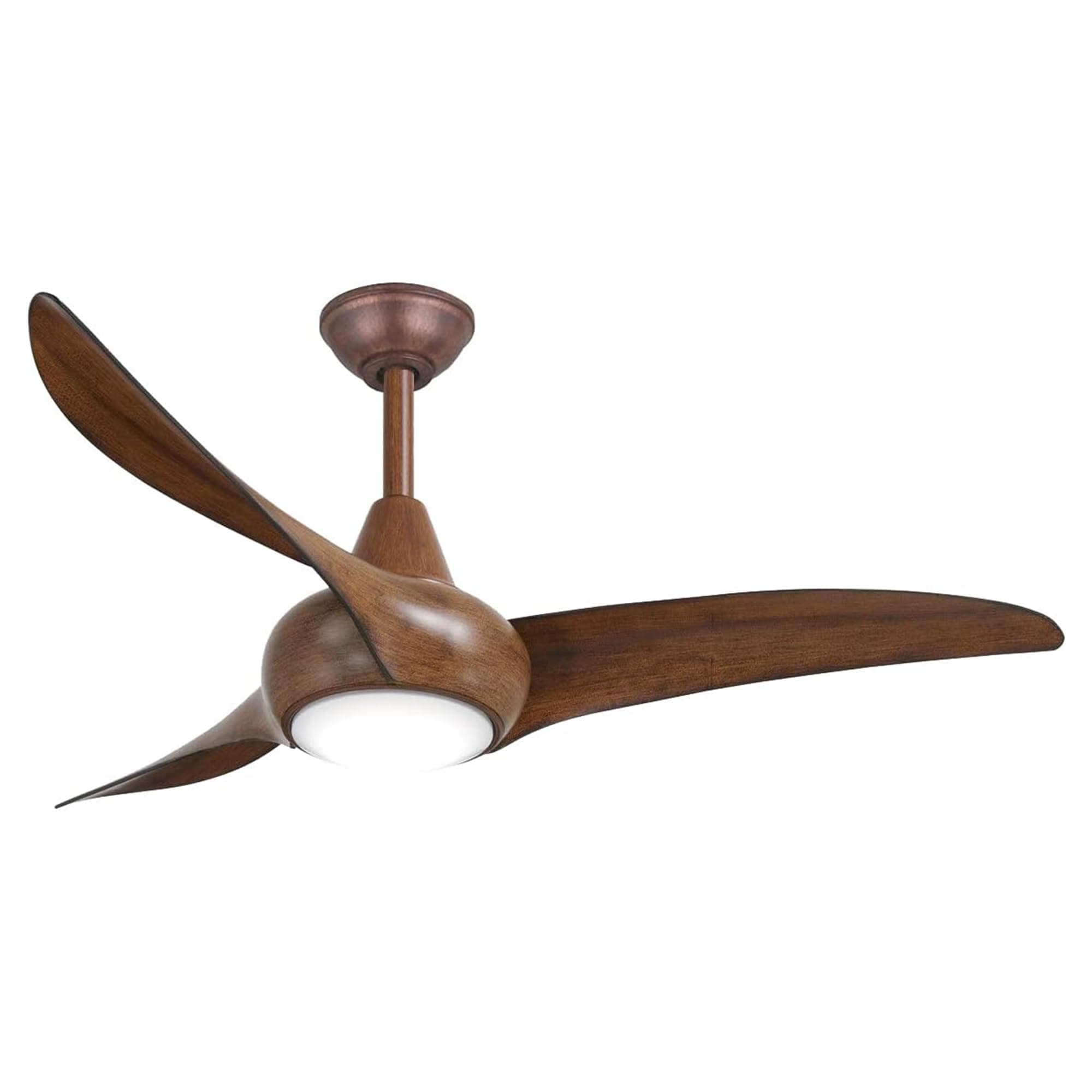 F845-DK Light Wave 44" Ceiling Fan with LED Light and Remote Control in Distressed Koa Finish
