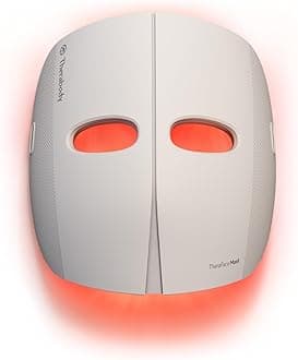 TheraFaceMask LED Light Therapy Skin Care Face Mask with Vibrating Massage - FSA Eligible Blue & Red Light Therapy for Face - LED Facial Massager for Wrinkles, Skin Tightening & Dark Spots