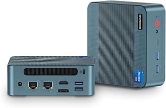 BOSGAMEIntel MIini PC P2, Core i7 12700H(14C/20T, up to 4.7GHz) W11 Pro Mini Computer 32GB DDR4 512GB Dual PCIe SSD, Dual Ethernet, 4K Triple Display, WiFi 6E, Bluetooth 5.2