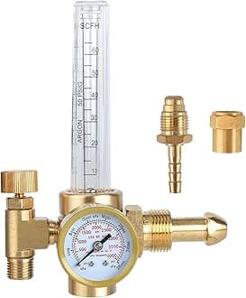 BETOOLL Argon/CO2 Mig Tig Flow Meter Gas Regulator Gauge Welding Weld, CGA580 Inlet Connection