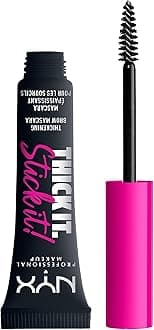 NYX PROFESSIONAL MAKEUP Thick It. Stick It! Brow Mascara, Tints & Thickens With 16Hr Wear, Black