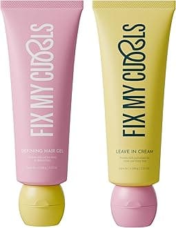 Protein Styling Duo| For Curly, Wavy, Dry & Frizzy Hair | Frizz Control | Silicone Free Curl Defining Cream & Gel| 3.5oz each