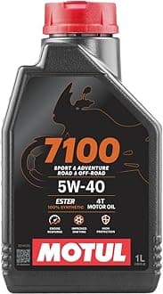 7100 4T 5W-40 100% Synthetic Ester Motorcycle Oil, JASO MA2 API SP Wet Clutch Compatible, 4 Stroke Engine Protection for BMW KTM Aprilia European Sport Adventure - 1L
