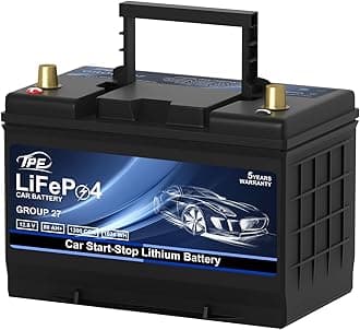 GROUP 27 Car Start-Stop Lithium Battery 12V 80AH Car Battery with 1300CCA – High-Performance Automotive Battery with 60 Months Warranty