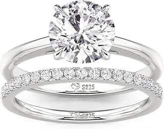 925 Sterling Silver Ring Set Wedding Rings Engagement Rings for Women Anniversary Promise Ring Bridal Sets