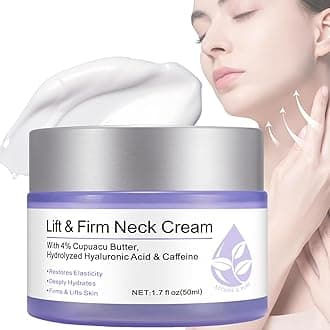 Neck Firming Cream - Anti-Aging Neck Cream for Tightening and Wrinkles for an Even Skin Tone and Neck Lift (50ml)