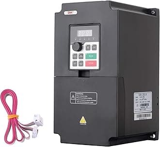 QNK 7.5KW 10HP 220V AC 33A VFD Converter Single to 3 Phase Inverter Variable Frequency Drive for CNC Spindle Motor Speed Controller