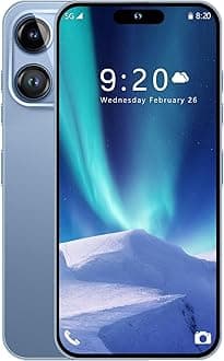 A14 Pro Max 5G Unlocked Smartphone,12GB+512GB, for Android 14, 6.8" FHD Unlocked Cell Phone, 6800mAh, Battery Fast Charging,48MP+108MP Dual Camera/Dual SIM/Face ID 5G Phone (Blue)