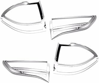 Sizver Chrome Tail Light Cover for 2009-2013 Mitsubishi Montero/Pajero Sport