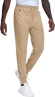 JWM Regular/Tall Mens Athletic Joggers Pants Long Inseam Tapered Sweatpant Workout Running Gym Training with 3 Zipper Pockets