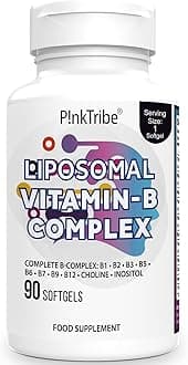 – Liposomal Vitamin B Complex High Dose Capsules - With 9 B Vitamins, Methylised Active Forms, 10x Absorption, No Additives, 3 Months Supply, 90 Soft Capsules (Pack of 1)