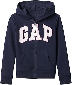 GAP girls Logo Hoodie Hooded Full Zip Sweatshirt