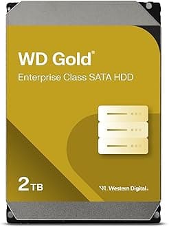 Western Digital 2TB WD Gold Enterprise Class Internal Hard Drive - 7200 RPM Class, SATA 6 Gb/s, 128 MB Cache, 3.5" - WD2005FBYZ