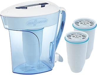 ZeroWater 2.4 litres Water Filter Jug Combo with 3x Advanced 5 Stage Filter, 0 TDS, NSF certified, Reduces Fluoride, Chlorine, Lead and Chromium, Water Quality Meter included