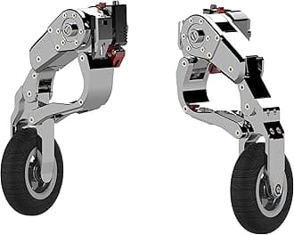 GLK | Motorcycle Landing Gear | for Harley Street Glide (2009~) | Titanium Chrome | Auto Extend and Retract Safety Wheels