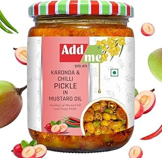 Add me Mix Pickle of Karonda Chilli Mixed Pickle 500gm mirchi karonde ka achar in Mustard Oil 500g Glass Pack