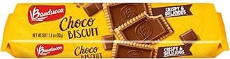 Bauducco Choco Biscuit Cookies, 2.8 oz (Pack of 1) - Crispy Chocolate-Filled Cookies - Perfect Sweet Snack or Dessert - Enjoy them with Coffee, Tea, or your favorite hot drink.