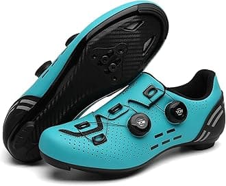 Cycling Shoes for Men and Women - Road and Mountain Bike Shoes, Outdoor Riding, Lightweight, Breathable, Reflective Striped