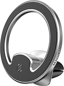 - MagicMount MEMSV Elite2 Magnetic Phone Mount for Car Vent, MagSafe Phone Holder with 360° Adjustable Magnet Head, Cell Phone Stand Compatible with iPhone 16/15/14/13/12 & MagSafe Case, Silver