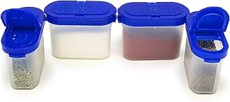 Mahaware Modular Wonder Spice Shaker and Sprinkler Set, 150ml, Set of 4, Blue