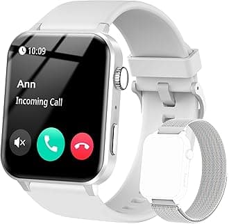 IOWODOIOWODO Smart Watch for Men Women - 1.85''HD Screen with Make and Answer Calls, with AI Voice Assistant, SpO2/Heart Rate/Sleep Monitor, 100+ Sports Modes, Smartwatch for Android and iOS (2 Straps)The Forest Stewardship Council
