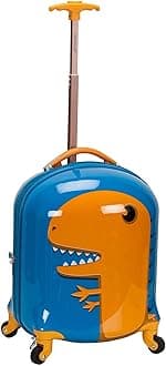 Rockland Jr. Kids' My First Luggage-Polycarbonate Hard Side Spinner, Dinosaur