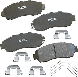 Premium SBC1521 Ceramic Front Brake Pads for Select Models Acura RDX, Honda Accord Crosstour, CR-V, Odyssey, Passport, Subaru Legacy