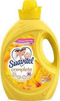 Suavitel Complete Liquid Fabric Conditioner, Laundry Fabric Softener with Fabric Protection Technology, Morning Sun, 100 fl oz, Enough Liquid For 100 Small Loads