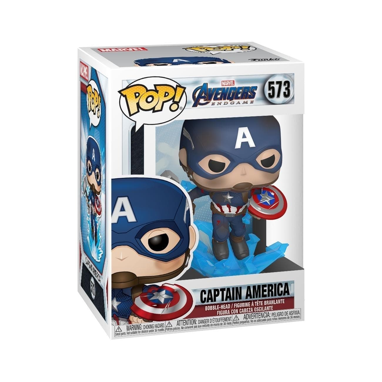 Pop! Marvel: Avengers Endgame - Captain America with Broken Shield & Mjoinir
