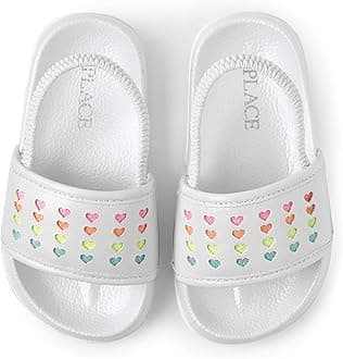The Children's Place girls And Toddler Everyday Slide Sandals With Backstrap