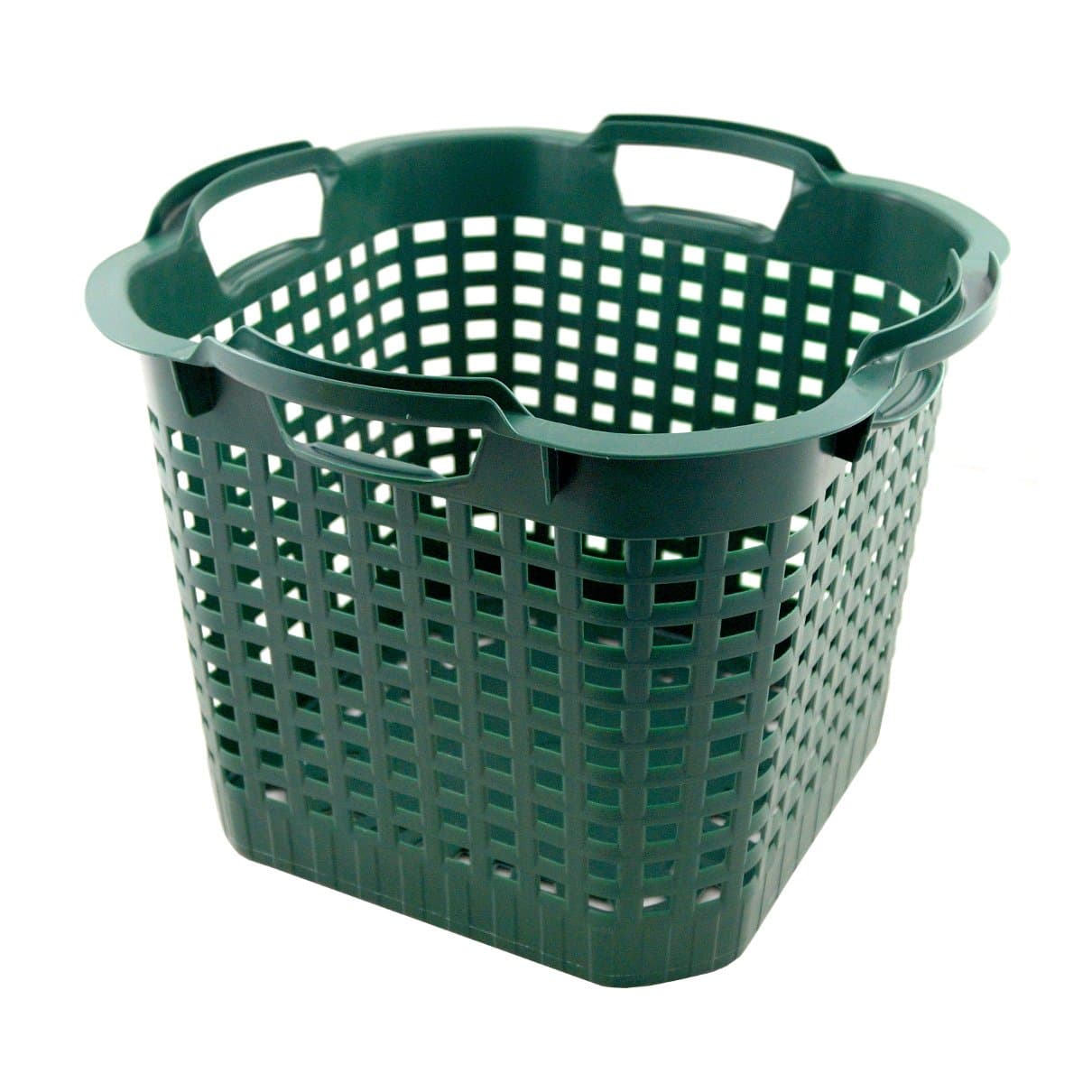 Heavy Duty Plastic Basket Twist and Stackable Green