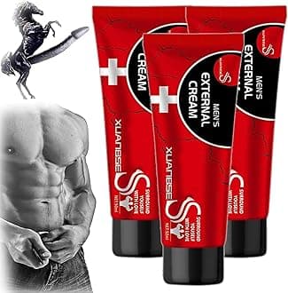 Men's External Cream - 2023 New Men's Energy Strength Massage Cream, Vitality Boost Cream, All Night Powerful Delay Lasting Performance (3 Pcs)