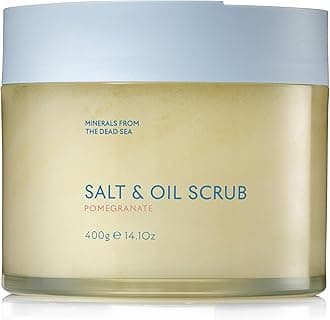 - Dead Sea Salt & Oil Body Scrub - Moisturizing, Exfoliating Scrub for Rough Dry Skin, Strawberry Legs, KP with 8 Botanical Oils, Paraben-Free, 14.1 oz