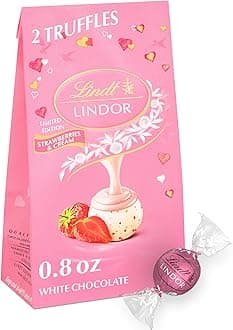 Lindt LINDOR Truffles Strawberries & Cream, Valentine's Day Exclusive Flavor