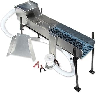 Highbanker, Gold Sluices and Power Sluice Kits - Gold Mining Equipment (6" Mini Power Sluice Kit + Mini Dream Mat)
