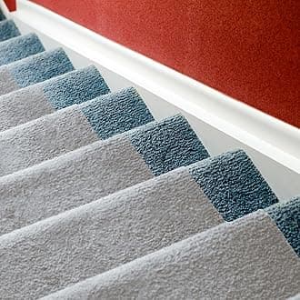 LAMINET Non-Slip Carpet & Stair Protector - Grey, 30' L x 30" W - Low-Pile, Durable, Washable Protector for Carpeted Stairs, Floors, Hallways, and High-Traffic Areas