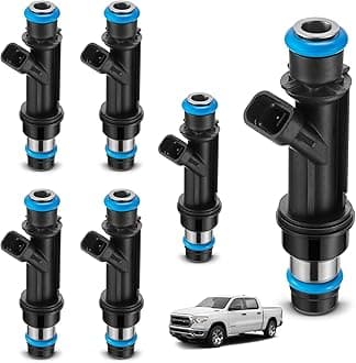 BDFHYK Fuel Injector FJ319 12569573 25313185 Compatible with 2002-2005 Chevrolet Trailblazer GMC Envoy XUV XL Buick Rainier Isuzu Ascender Saab 9-7x 4.2L l6 Truck Replacement FJ10578 25321207 Set of 6