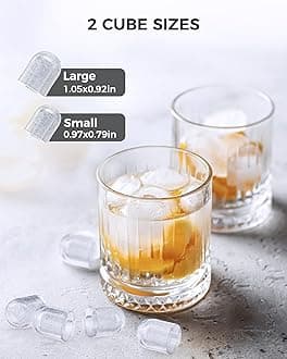 COWSAR Ice Maker Countertop, Portable Ice Machine with Self-Cleaning, 26.5 lbs/24Hrs, 8 Ice Cubes in 6 Mins, Ice Basket and Scoop, Ideal for Home, Kitchen, Bar, Camping