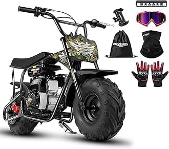 Oryxearth Mini Bike 105CC 4-Stroke Gas-Powered Mini Bike, Off-Road Dirt Bike for Kids Adult