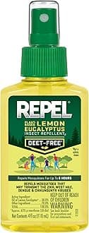 Repel Plant-Based Lemon Eucalyptus Insect Repellent 4 Ounces, Repels Mosquitoes Up To 6 Hours, 6-Pack