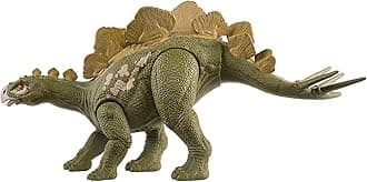 Mattel Jurassic World Wild Roar Hesperosaurus Dinosaur Figure with Continuing Roar Sound & Attack Action, Posable Physical Toy & Digital Play