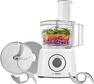 Bosch Kitchen Machine Food Processor, MultiTalent 3, 800 watt, 20 functions, multifunctional knife, SmartStorage, white MCM3100WGB Min 1 year manufacturer warranty
