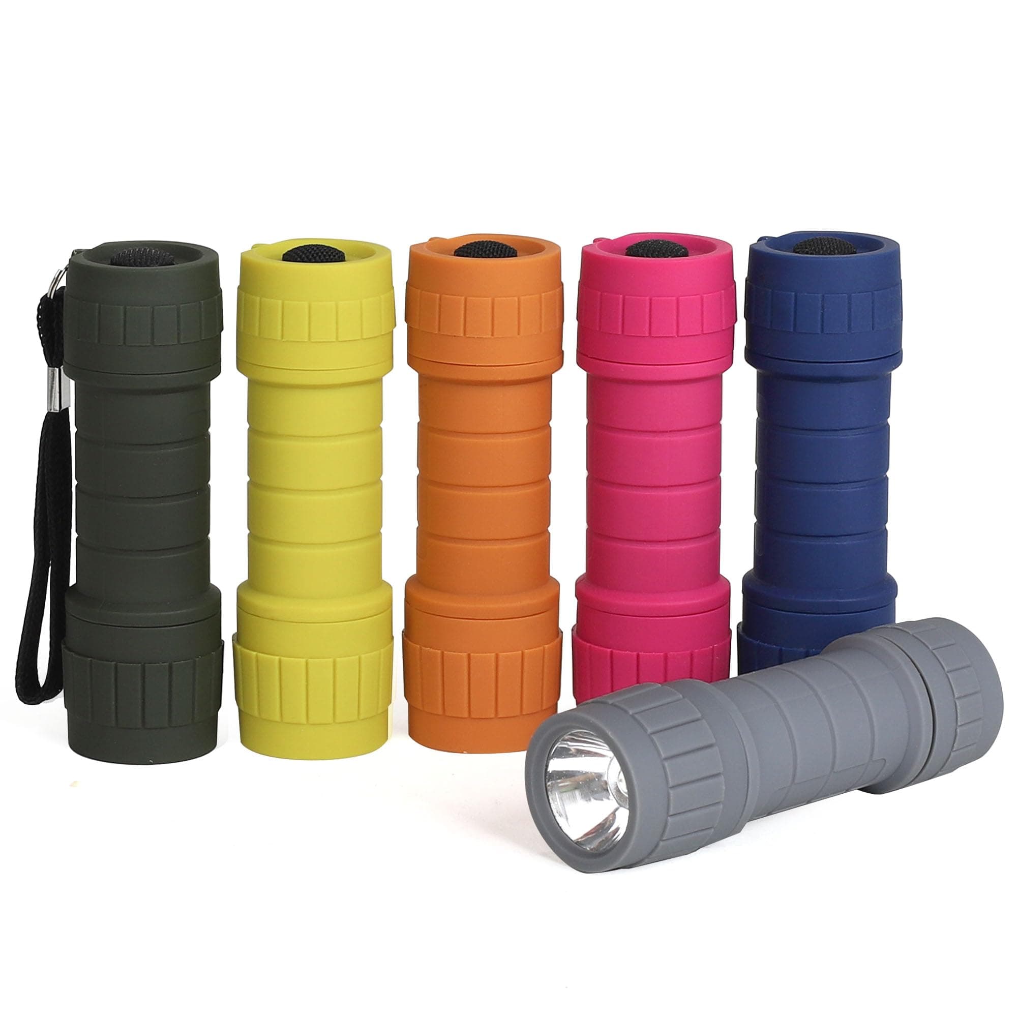 6-Pack Small Flashlights Set, Super Bright 100 Lumen LED Flashlight Pack with 18-Piece AAA Batteries Included, Mini Flashlight, Outdoor Flashlight for Camping, Hiking, Emergency