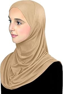 Cotton Hijab for Girls Amira Muslim Kids Head Scarf Ready to Wear Easy Instant