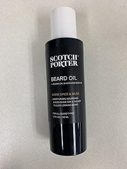 Scotch Porter Beard Collection – Cleanse, Moisturize, Soothe & Style Coarse, Dry Hair while Encouraging Growth for a Fuller/Healthier-Looking Beard – Includes Full-Size Wash, Conditioner, Oil & Balm