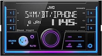 KW-X840BTS Bluetooth Car Stereo Receiver with USB Port – AM/FM Radio, MP3 Player, Amazon Alexa Enabled - 1.5-line display - Double DIN – 13-Band EQ (Black)