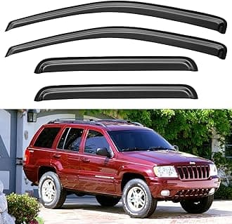 Window Visors Rain Guards Shield for 1999-2004 Jeep Grand Cherokee, Window Wind Deflectors Vent Shades for 2004 Ford Ecosport (Brazil)