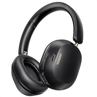 HiTune Max5c Wireless Headphones Hybrid Active Noise Cancelling Bluetooth 5.4 ANC Over Ear Earphone,Hi-Res LDAC & Spatial Audio,Clear Call with Mic,EQ & App,75H Playtime,Dual Connection(Black)